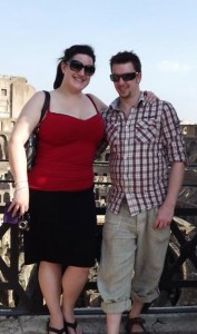 Nikki & Chris closeup in Rome